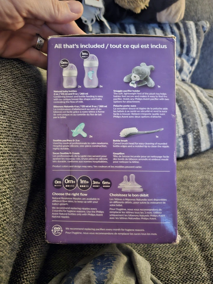 Philips Avent Newborn Geschenkset Natural Response Brustwarzenschnullerhalter Seelöwe! - Bild 3 von 3
