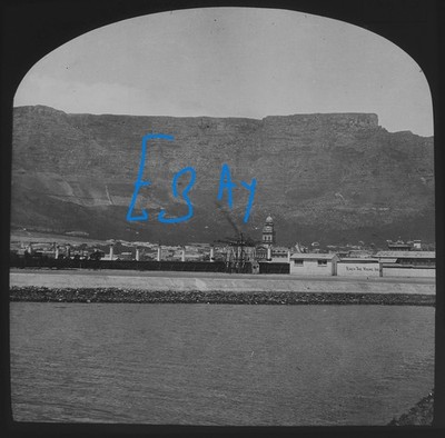 Foto KAPSTADT UND TAFELBERG SÜDAFRIKA UM 1910 Magisches Laternendia NO13