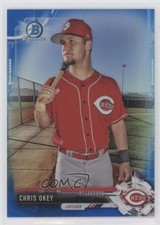 2017 Bowman Draft Chrome Blue Refractor 126/150 Chris Okey #BDC-163 fm0