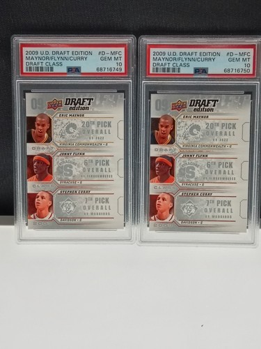 *LOT 2*  2009-10 Upper Deck Draft Edition MAYNOR/FLYNN/CURRY PSA 10