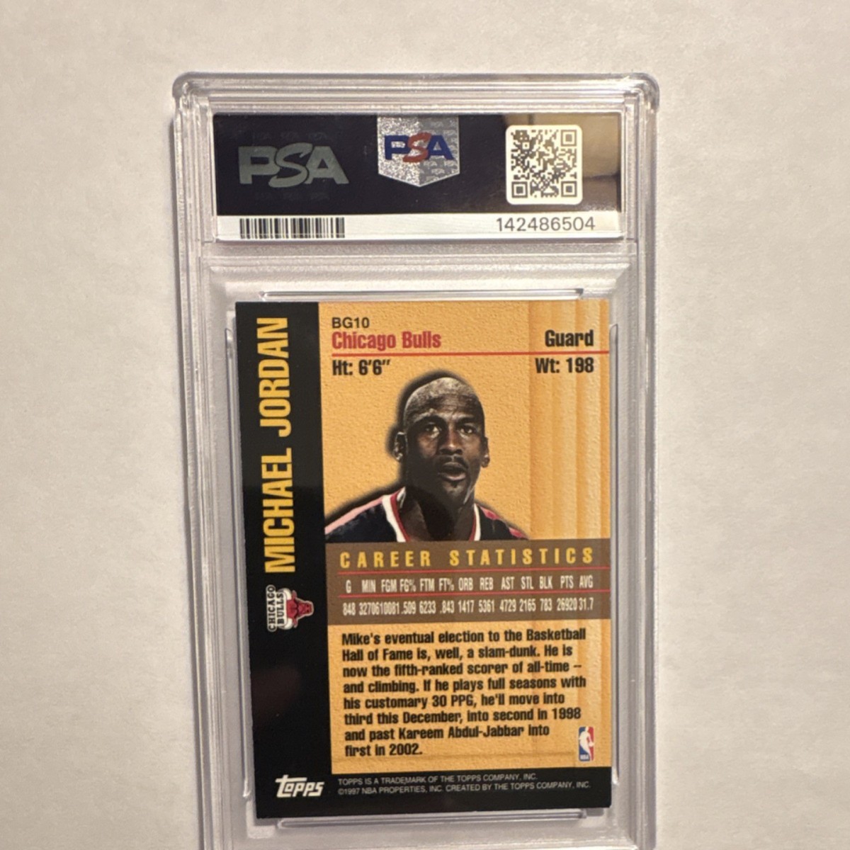 1997-98 Topps Bound for Glory Michael Jordan BG10 Insert Chicago  display picture 1
