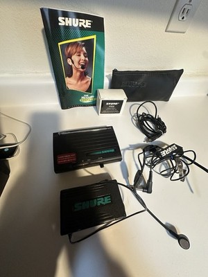 Vtg 90's Shure Wireless Headset Mic System THS-CL WH10, T16, T3 W Manual VGC
