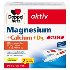 Doppelherz Magnesium + Calcium + D3 DIRECT - 60 Stück (1er Pack)