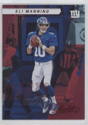 2017 Panini Absolute Spectrum Red 81/100 Eli Manning #35 0y89