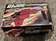 GI JOE COBRA STELLAR STILETTO W STAR VIPER 1988 With Box. Action Figure Vehicle