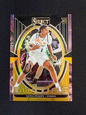2025 Panini Select WNBA #12 Sania Feagin RC Future Black Gold 1/5