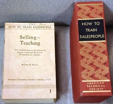 John H Dillon / HOW TO TRAIN SALESPEOPLE 15 VOLUMES 1st Edition 1942