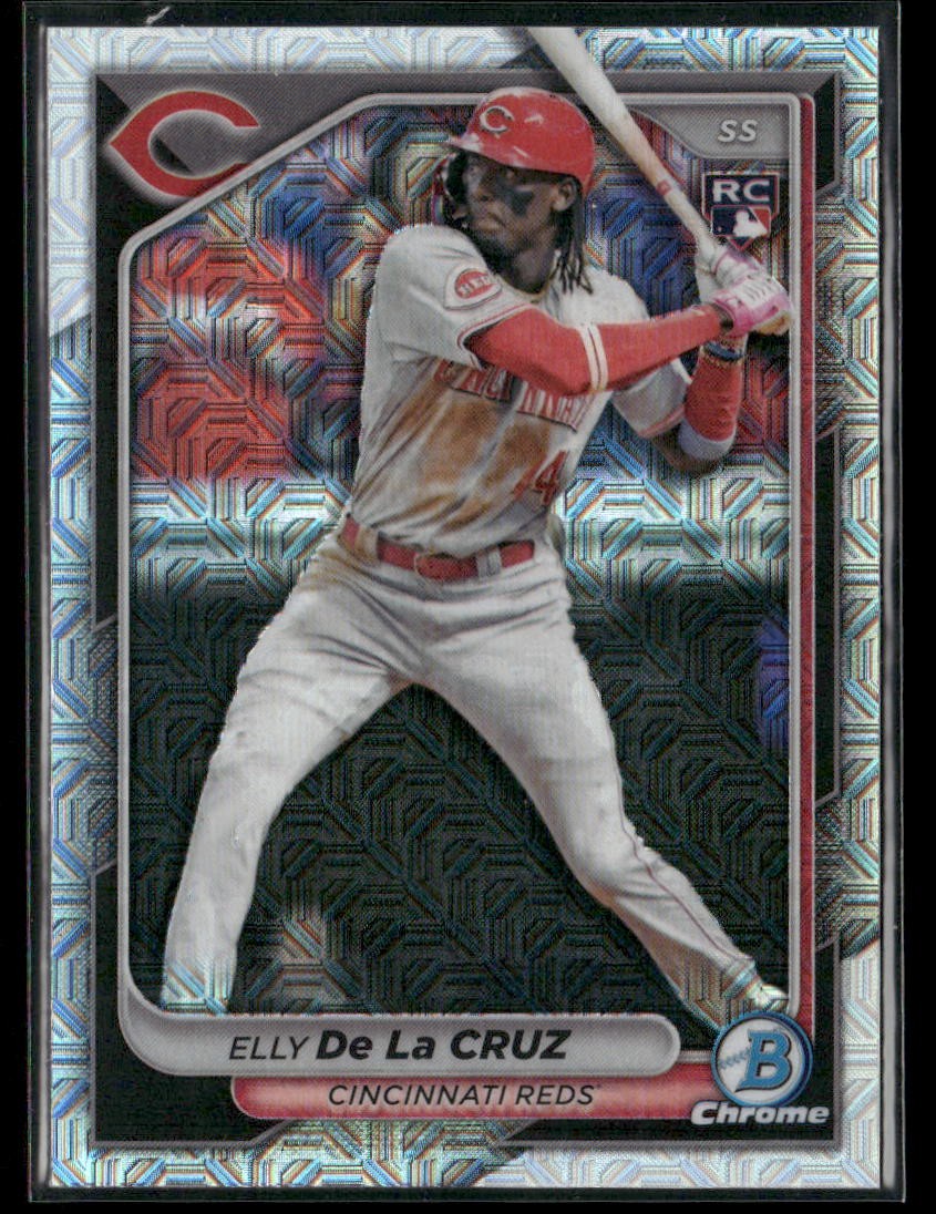 2024 Bowman Chrome #42 Elly De La Cruz Mojo Refractors