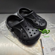 CROCS Toddler Size 9c Boys Girls Unisex Black Baya Clog