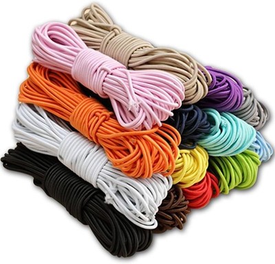 Cuerda elastica bungee 1 8 x 50 pies grado marino poliester resistente negro