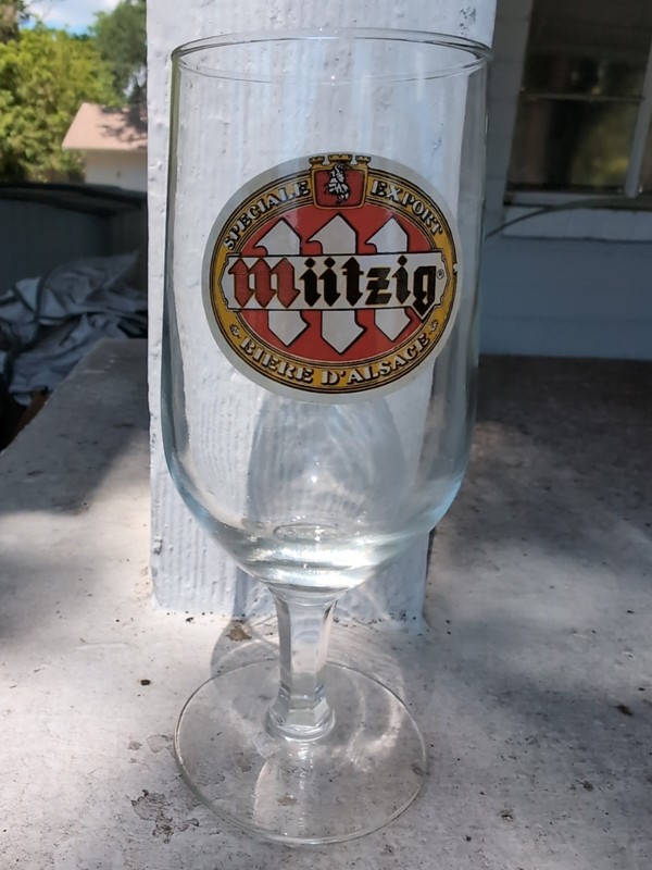 Antique Beer Glass Miitzig Brewery