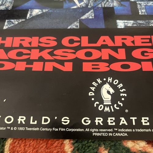 Aliens Predator Dark Horse Comics Chris Claremont Promo Poster 1993 Guice Bolton - Picture 5 of 11