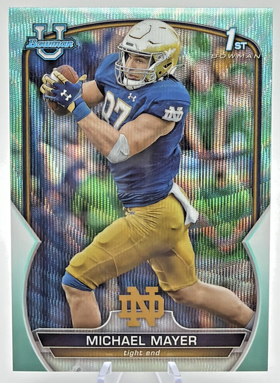 2022 Bowman U Chrome Aqua Refractor /299 Michael Mayer #41