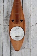 McSpadden Dulci-Banjo Cherry Dulcimer Flathead Teardrop Dulcimer with Gig Bag