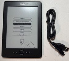 Amazon Kindle 4th Gen D01100 Wi-Fi 6" e-Book Black Reader - Good Condition