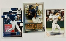 2022 Jeremy Pena RC Lot 3 Cards Topps Update Rookie Debut Donruss Optic Astros