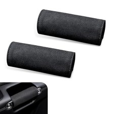 Car Inside Door Handle Protectors, Suede Anti-Scratch Cover with 2 PCS Black