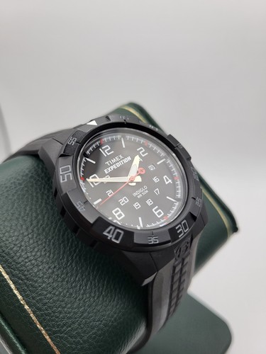 Timex Expedition Rugged Indiglo Black Military Style T49831 Men's Watch - Picture 4 of 14