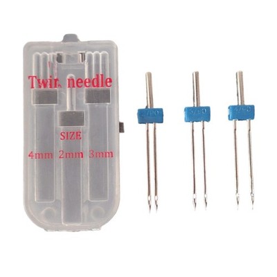 Double Stitching Delight 3er Pack Zwillingsnadel Größe 234 mm für Nähmaschine