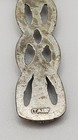 Vintage Italy Resurrection Lily Flowers  Cross Pendant Necklace Silver Signed — photo 5