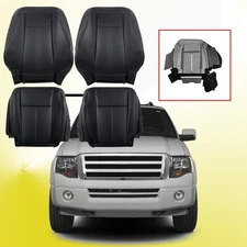 For 2007-2014 Ford Expedition Driver Passenger Bottom Top Leather Seat Cover