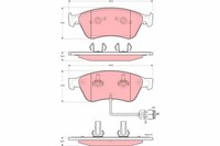 Bremsbelagsatz Scheibenbremse Trw GDB1598 FüR 4D2 Audi A8 4D8 D2 Tdi Quattro W12
