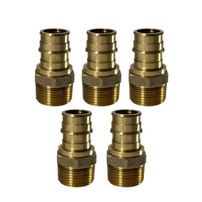 5 PIECES XFITTING 3/4 PROPEX X 3/4 MALE NPT PEX EXPANSION F1960 ADAPTER, FOR UPO