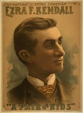 Photo:Ezra F. Kendall Cleveland Ohio 1892 A Pair of Kids Poster