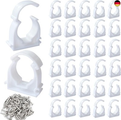 Klemmschelle M16 Rohrclips 50stk Rohrklemme Rohr-Klemmschellen Rohrschelle