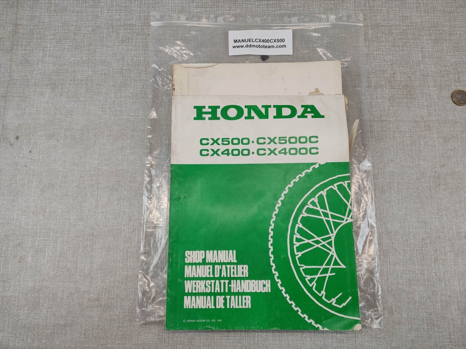 Manuel d'atelier HONDA CX400 CX500 pour réparer et restaurer soi-même sa moto 6641500