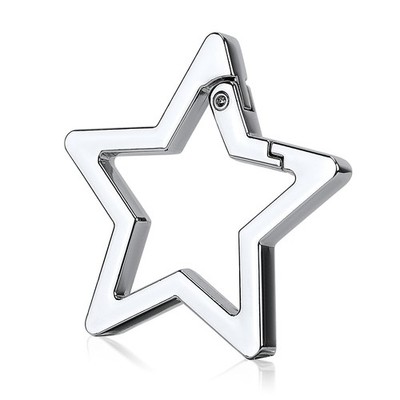 Star Shaped Carabiner, Carabiner Clip for 1.61x1.61x0.16 inch, silver