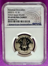 2025 S $1 American Innovation - FL NASA Space Shuttle NGC PF 69 Ultra Cameo