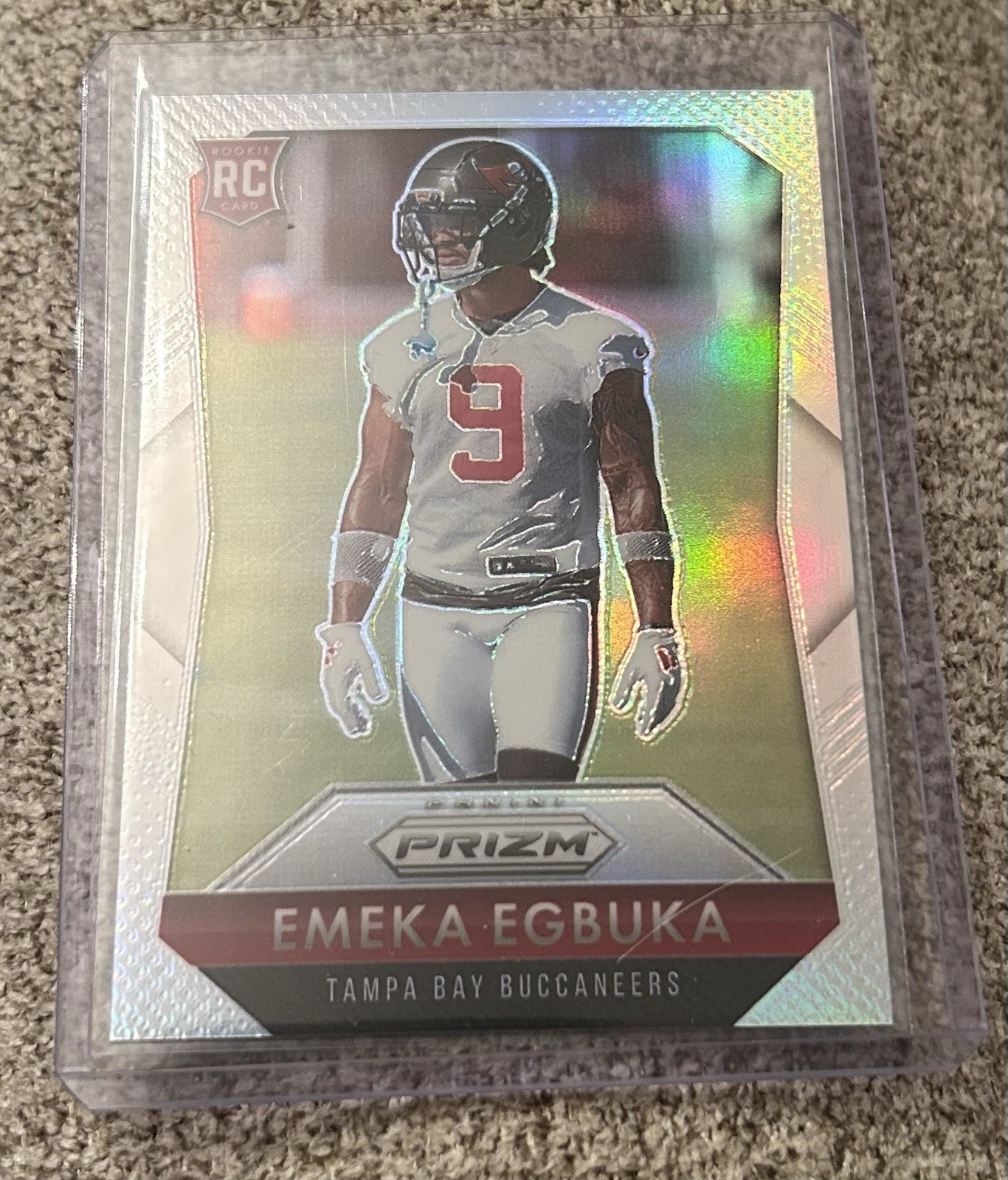 2025 Panini Prizm - Prizm Flashback Rookie Emeka Egbuka #7 Silver Prizm (RC)