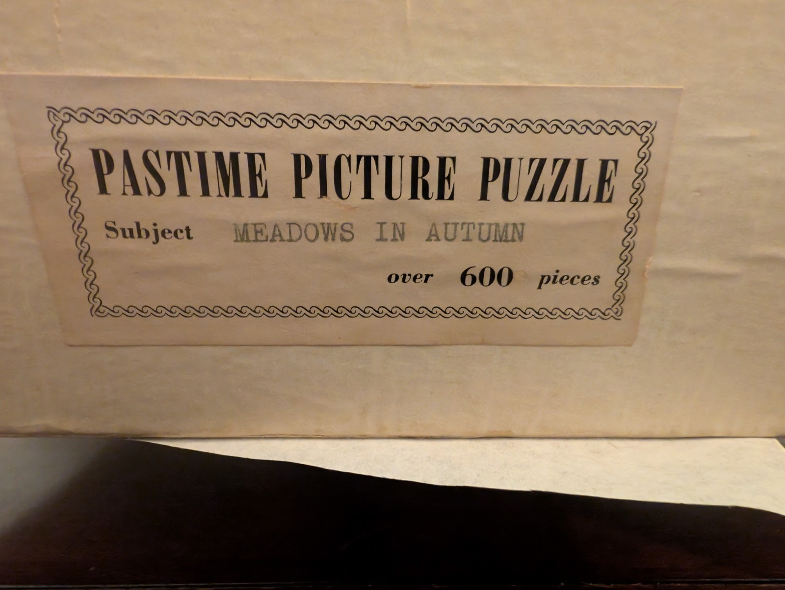 Pastime Puzzle Wood Jigsaw 705 Piece " Meadows In Autumn"