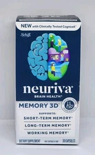 Schiff Neuriva Memory 3D 30 Capsules New in Box Exp. 05/2026