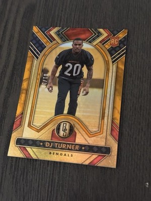 2023 Panini Gold Standard Rookies Citrine #135 DJ TURNER Rookie RC 01/30 BOOKEND