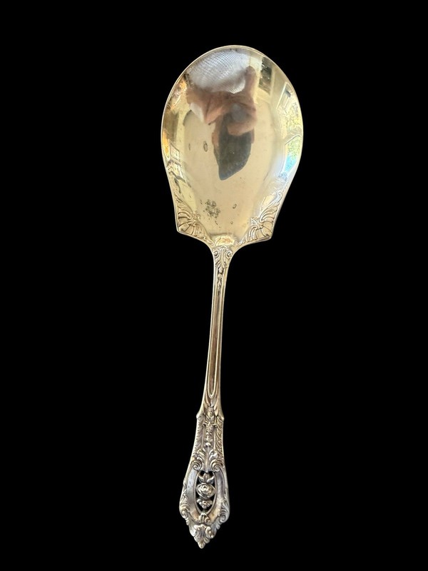 SCARCE WALLACE ROSE POINT HUGE STUFFING SPOON EX COND 98 Grams