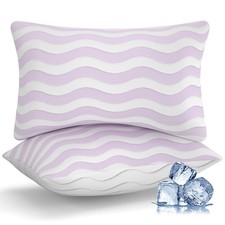 Pillows Queen Size Set of 2 - Cooling Shredded Memory Foam Bed Pillows for Sl...