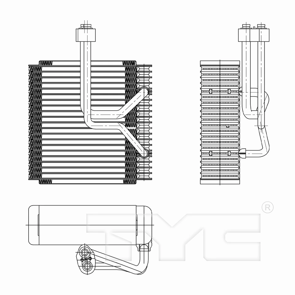 Nuevo evaporador de CA para 02-05 Kia Sedona 1K52Y61C02B Foto 4 de 4