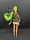 Vintage 1969 Ideal FLATSY Gwen Doll 8” Tall Green Hair Eyelashes