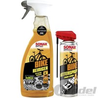 2 Teiliges Sonax Bike Fahrrad Reinigungs SET Fahrrad Reiniger+Kettenspray