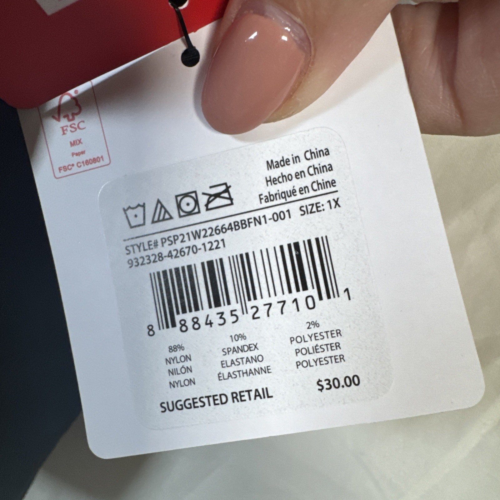 Puma Black Activewear Sport Bra Sleeveless Elastic Band Size 1X NWT thumbnail 4