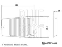 Filter Innenraumluft Blue Print ADBP250044 FÜR Lexus Suzuki Toyota