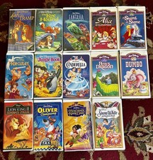 LOT of 14 Collectable Disney VHS Tapes