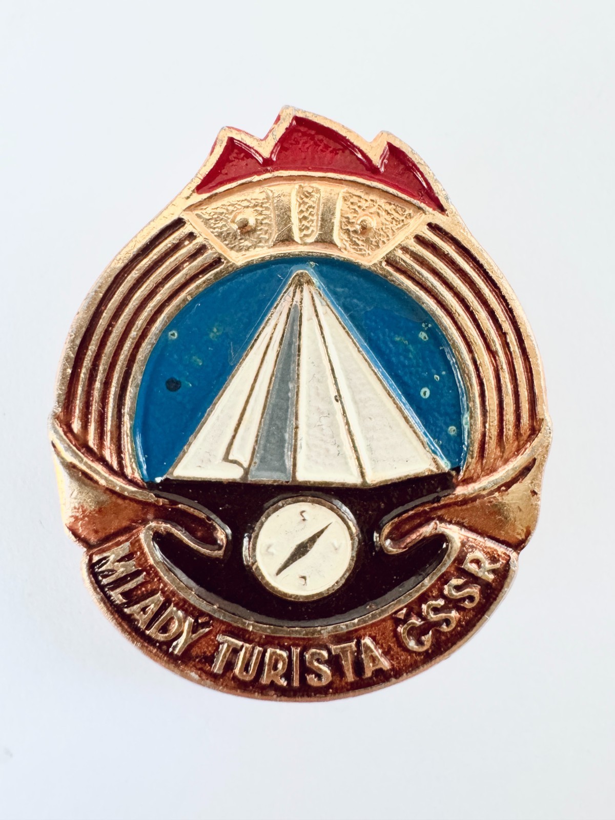 Insigne émaillé Le Chamois De France - École Du Ski Français Modèle 1945