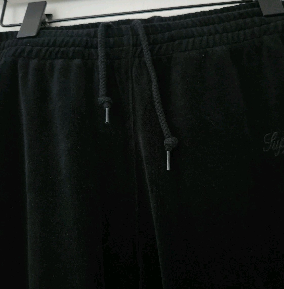 FW17 Supreme Velour Warm Up Pant + Crewneck Set black size S small & M Medium thumbnail 12