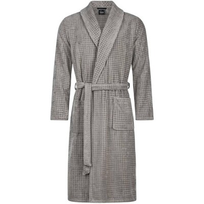 Cawö Herren Bademantel Kimono 6508 Farbe Graphit Größe 60