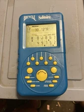 Bicycle Electronic Solitaire Game Handheld Cards Toy Techno Source 2004 Takes AA