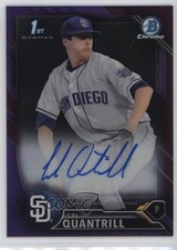 2016 Bowman Draft Chrome Pick Purple Refractor 39/250 Cal Quantrill Auto 06l3
