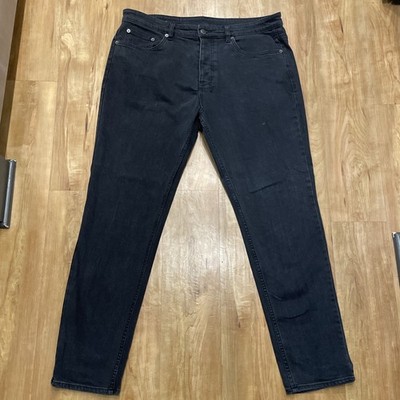 Ksubi Jeans Mens Size 36x30 Wolfgang Hustler Black Denim Skinny Button Fly Rare